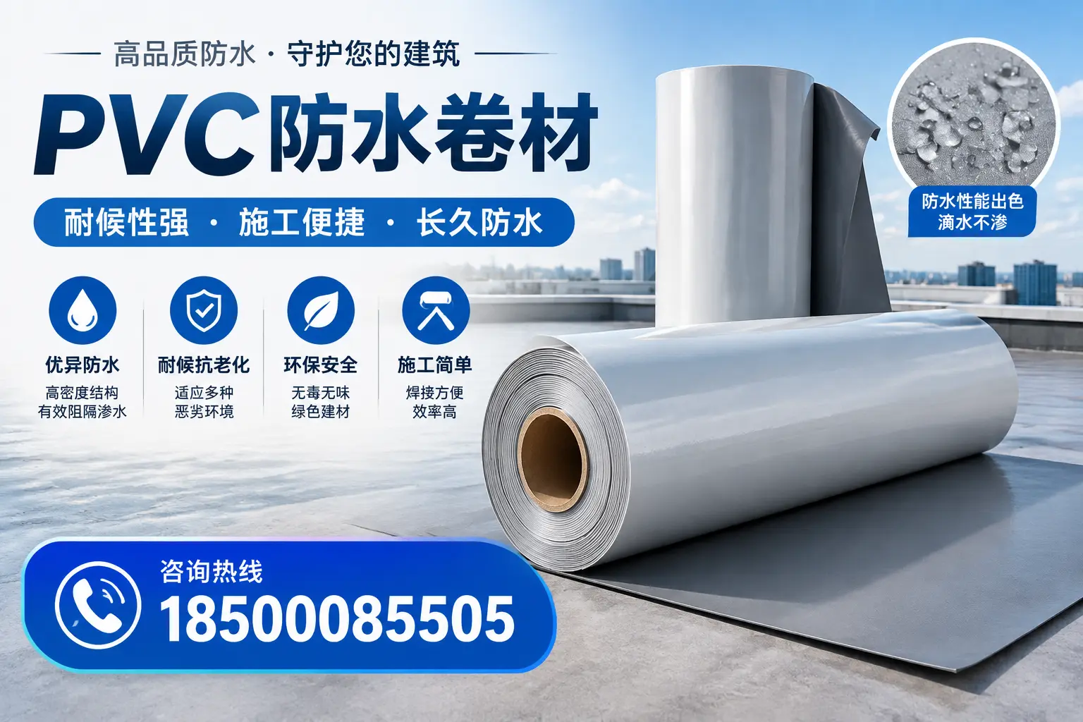 pvc防水卷材在宿州的行业应用前景分析